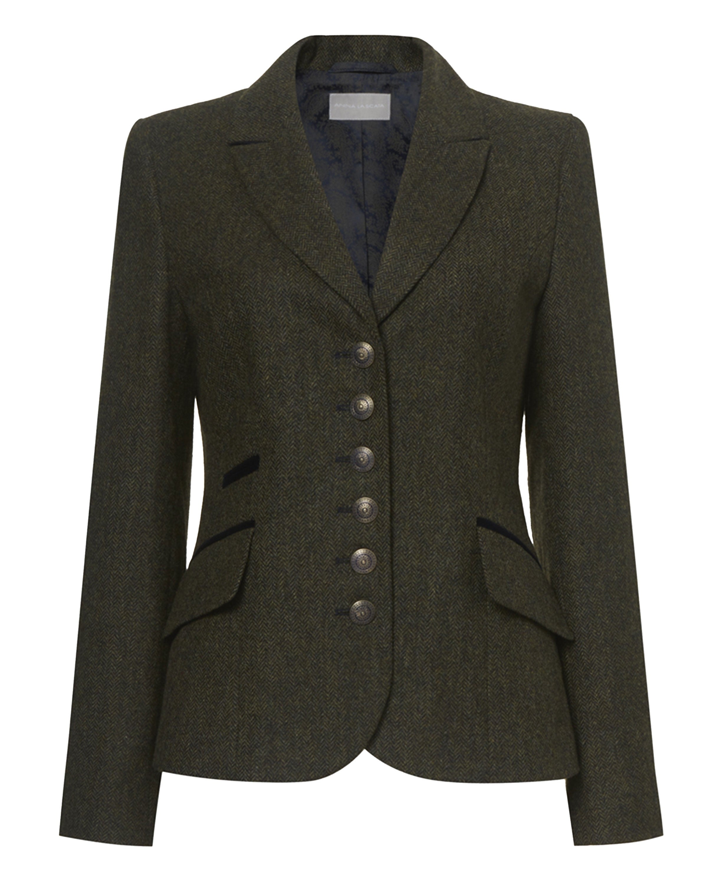 Livia Short Jacket                             Olive Navy