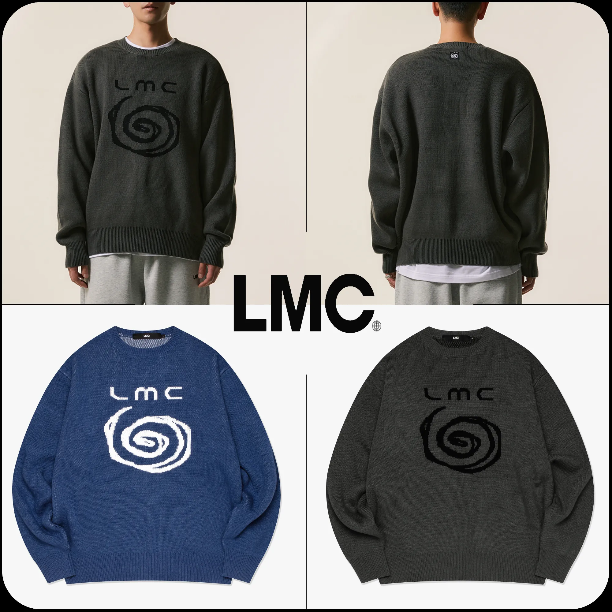 LMC  |[ LMC ]★SPIRAL JACQUARD KNIT SWEATER