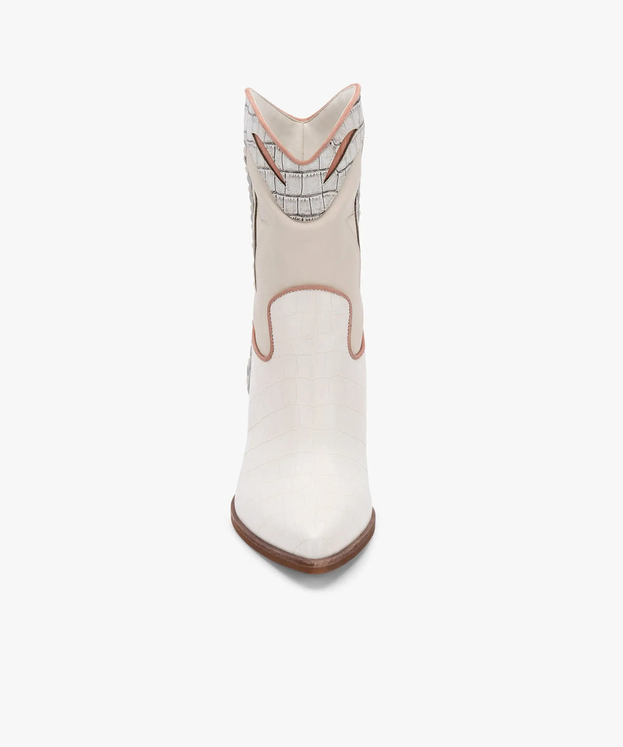 LORAL BOOTIES IVORY LEATHER re:vita