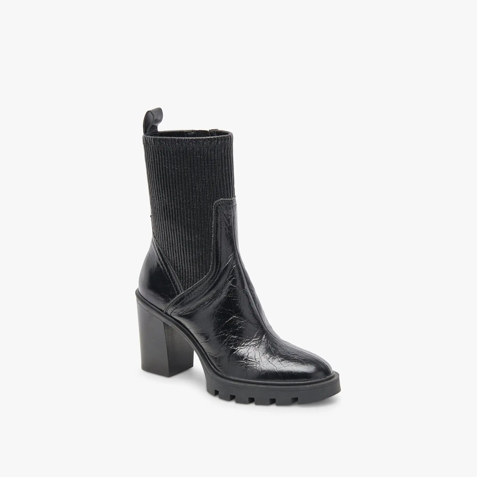 MARNI H2O BOOTS MIDNIGHT CRINKLE PATENT