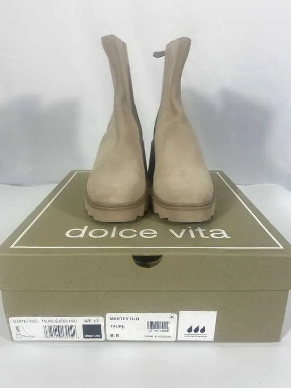 MARTEY H2O BOOTS TAUPE SUEDE - re:vita