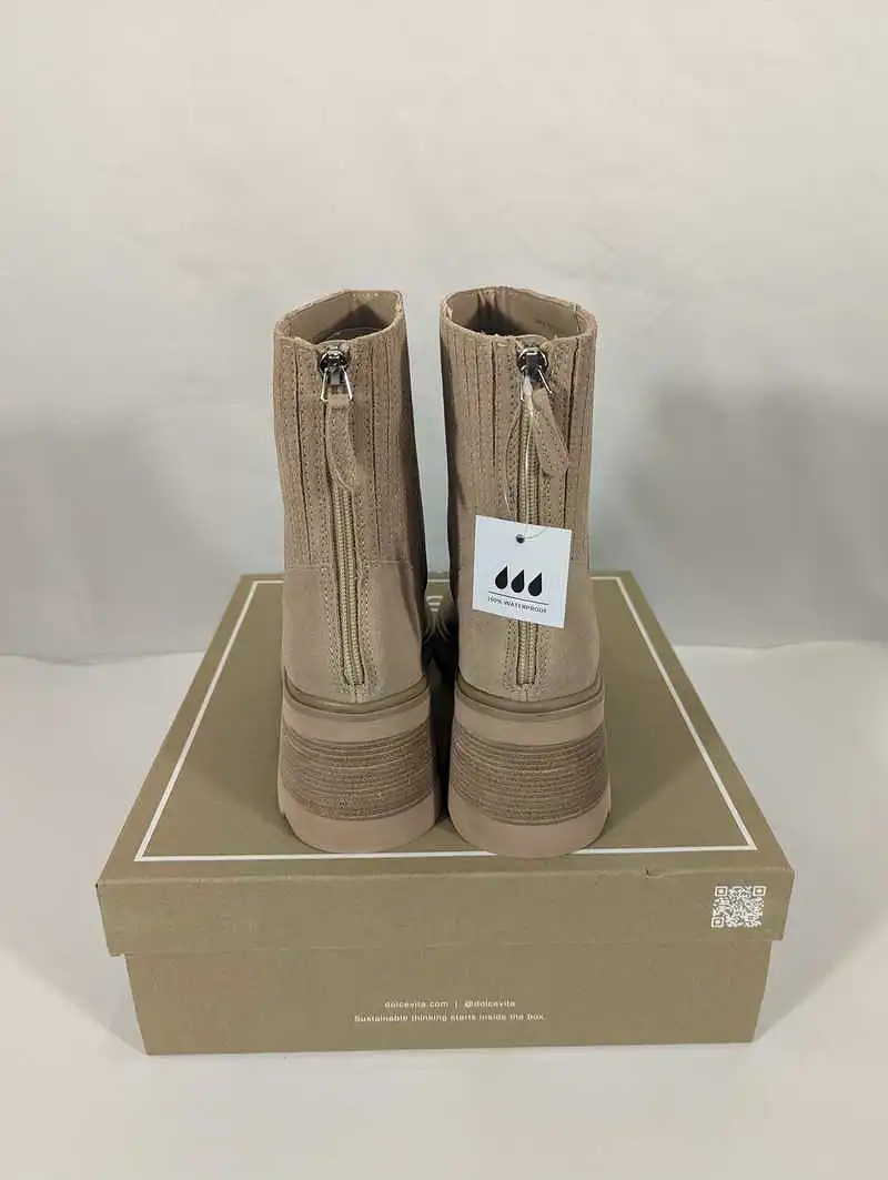 MARTEY H2O WIDE BOOTS TAUPE SUEDE - re:vita