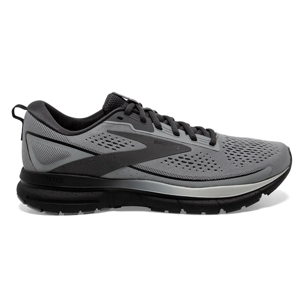 Men's Brooks Trace 3, Grey/Black/Ebony, 9.5 D Medium