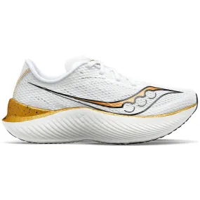 Men's Saucony Endorphin Pro 3, White/Gold, 9.5 D Medium