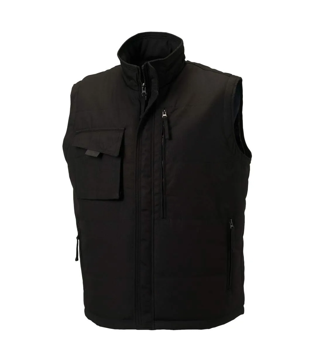 Mens workwear gilet jacket black Russell