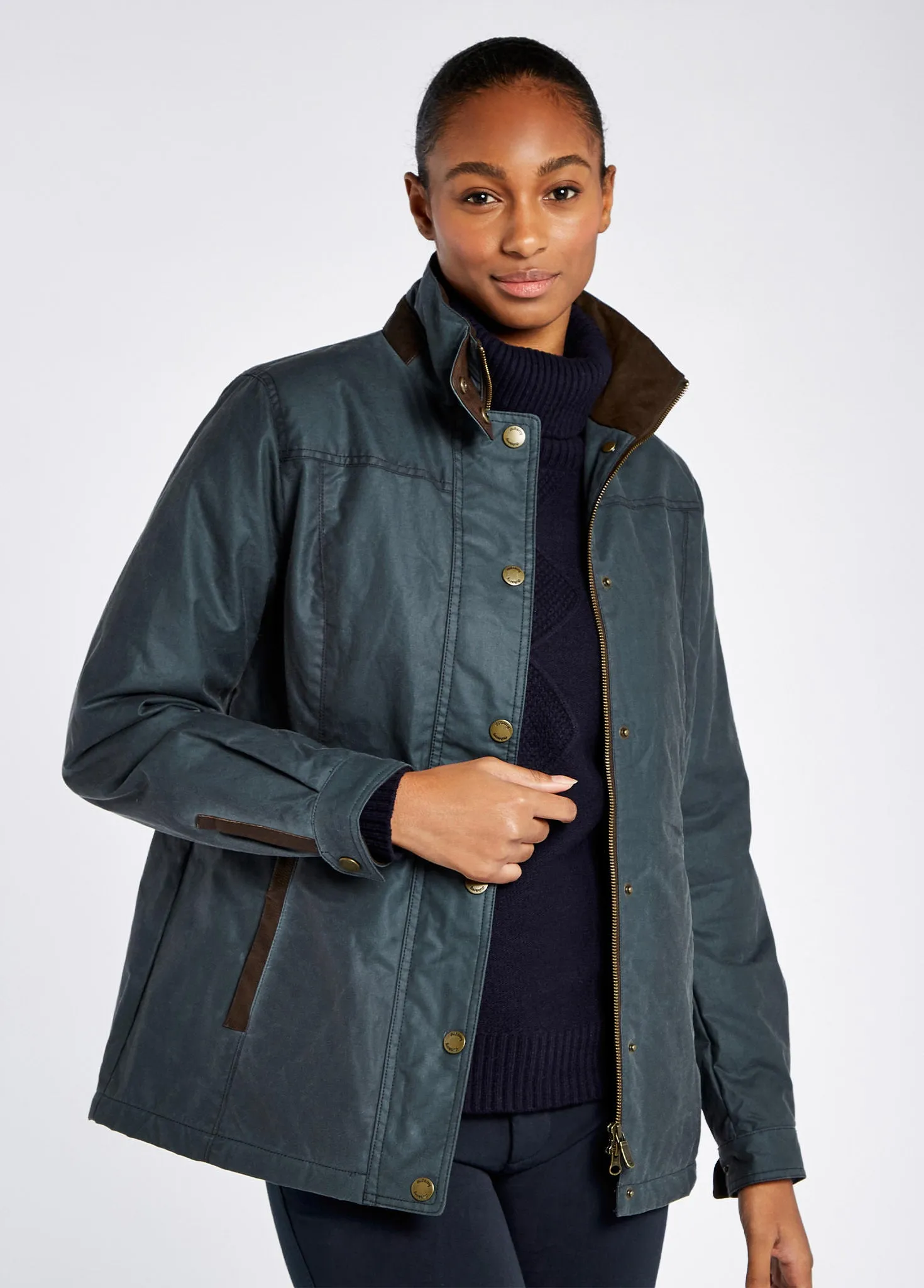 Mountrath Wax Jacket - Dark Pebble