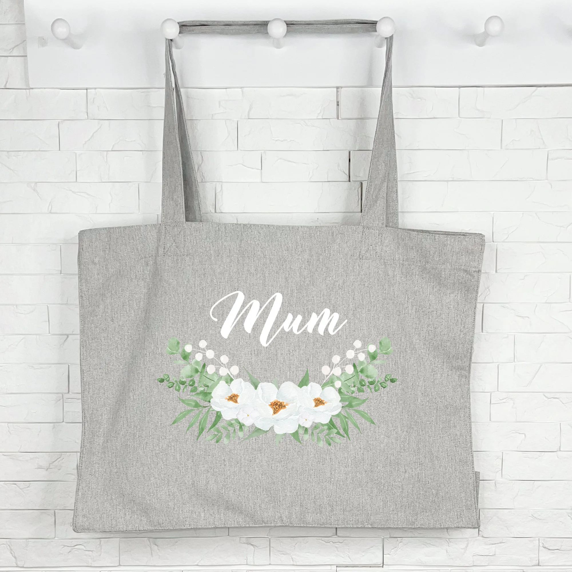 Mum Floral Tote Bag