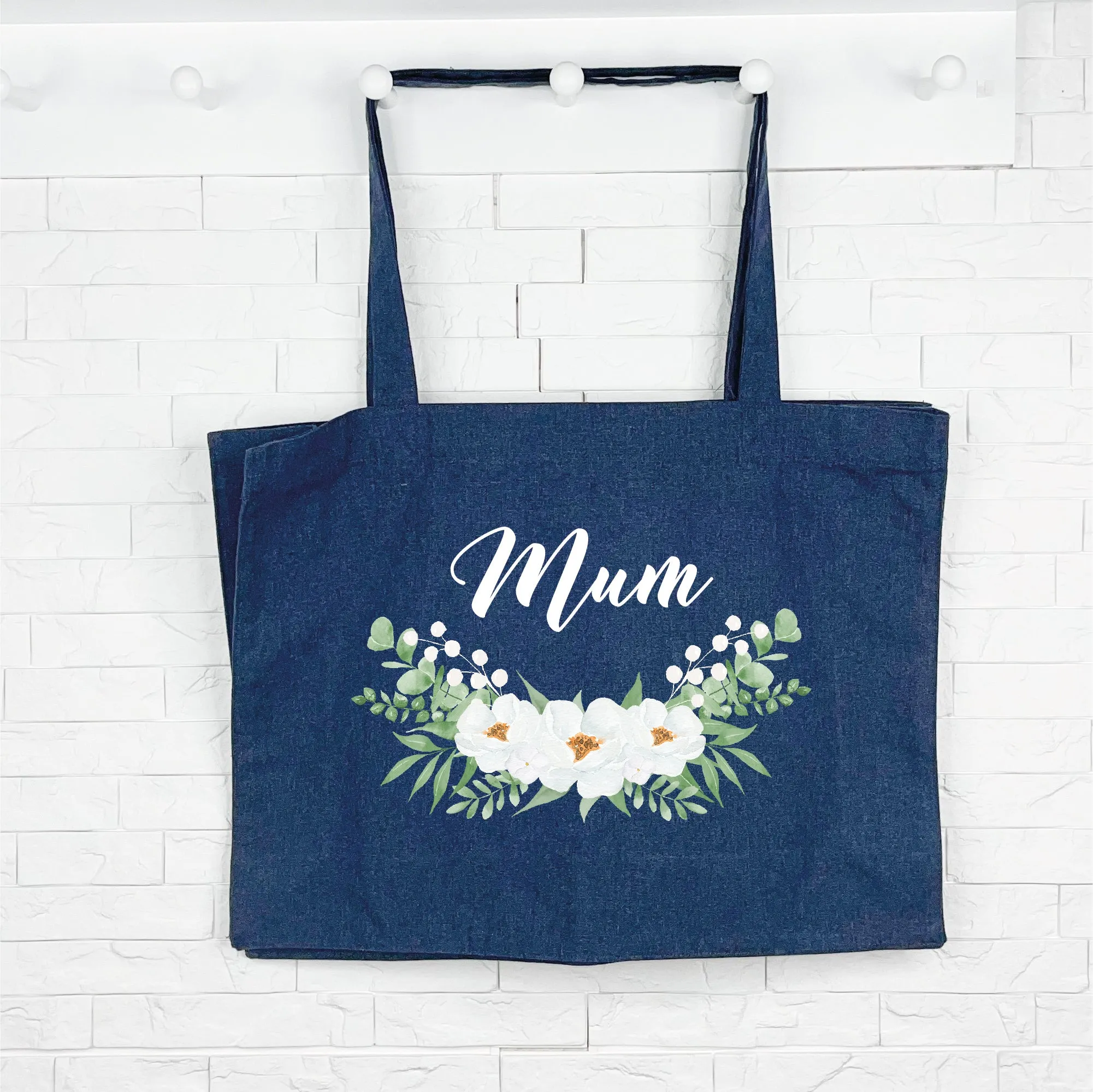 Mum Floral Tote Bag