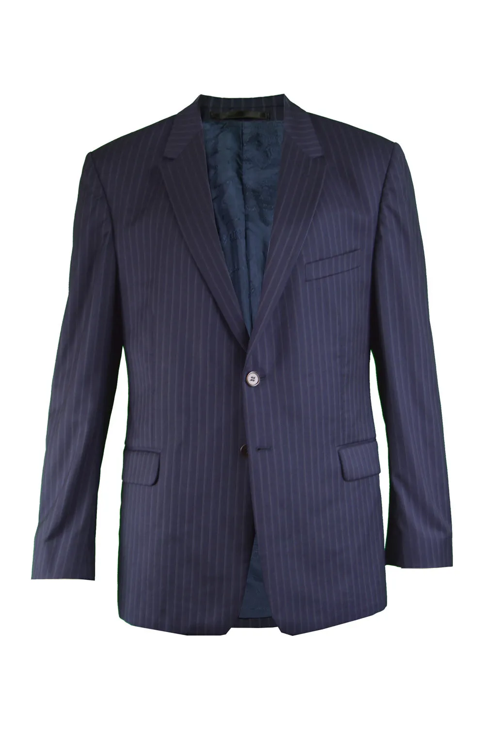 Navy Pinstripe Blazer Jacket, 2000s