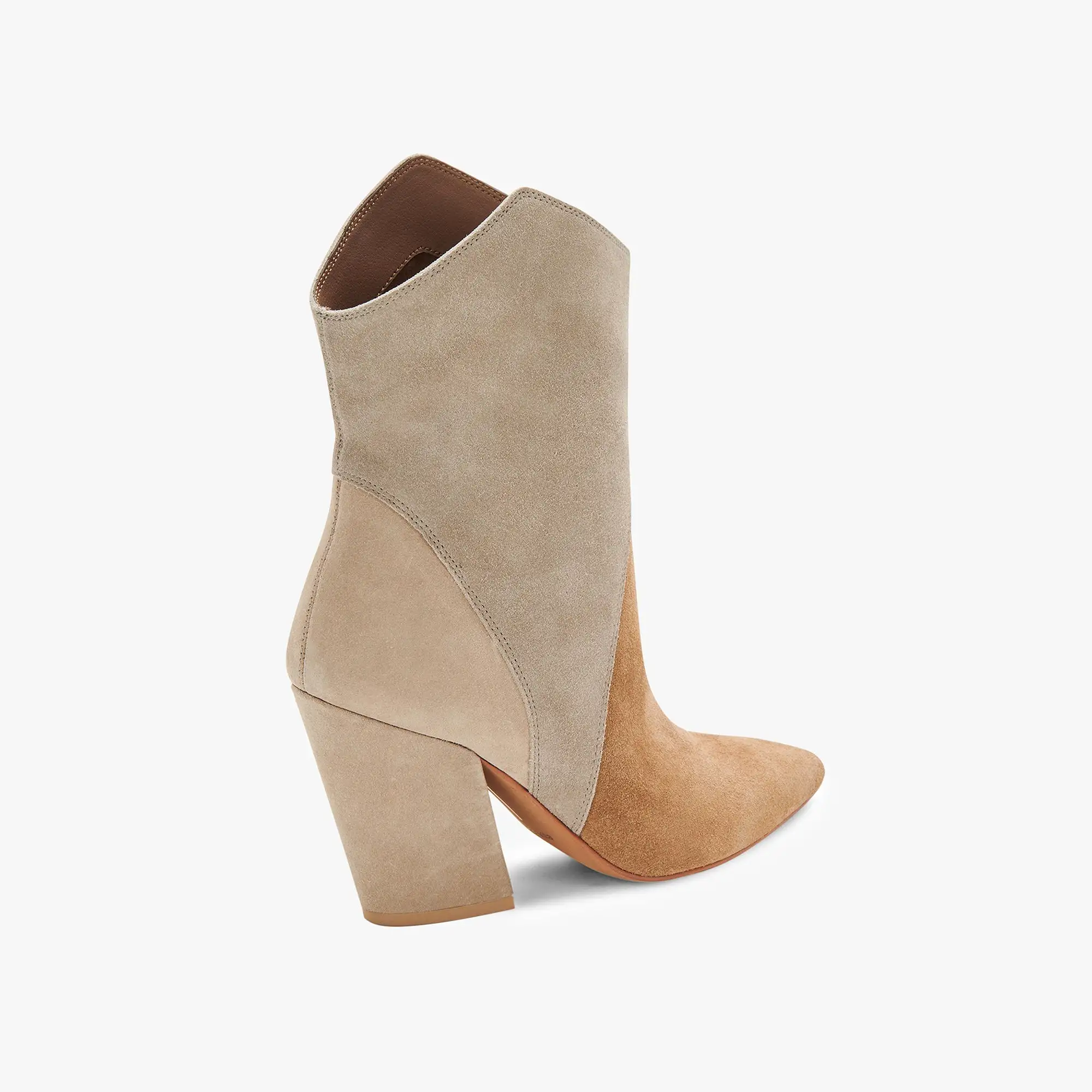 NESTLY BOOTIES TAUPE MULTI SUEDE re:vita