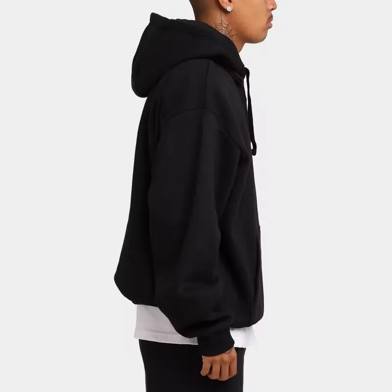 New Era  |Quarter Zip Sleeve Script Hoodie