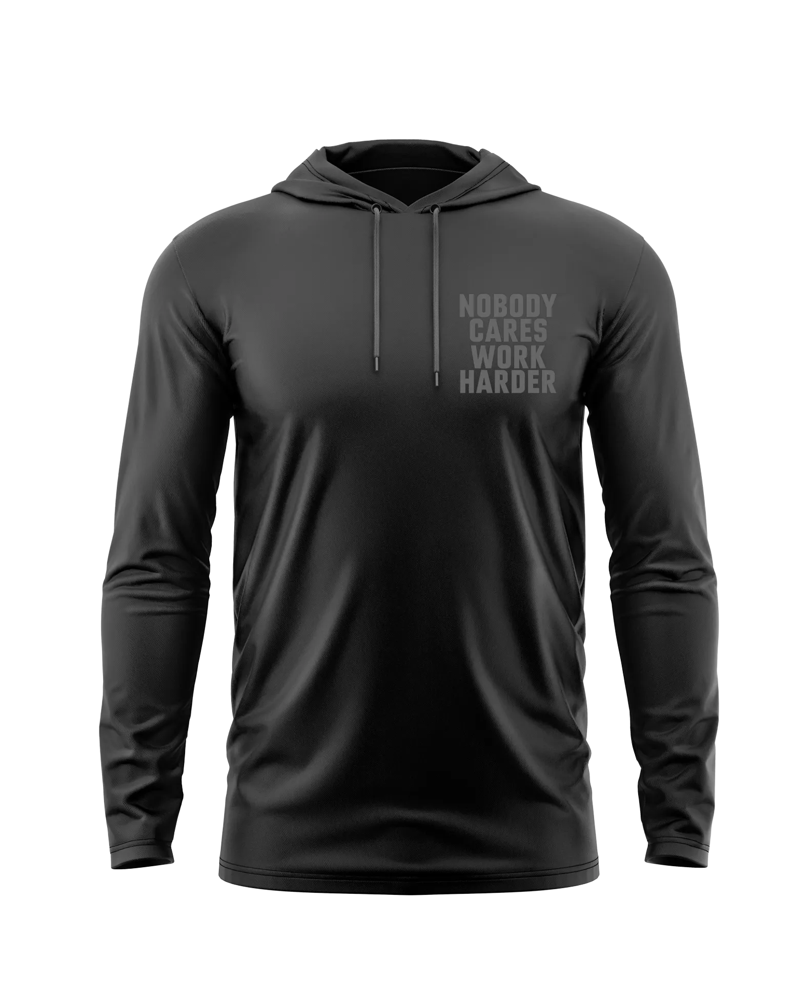 Nobody Cares Topography Black Collection Athletic Hoodie