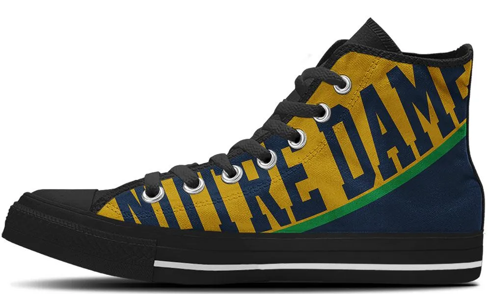 Notre Dame Irish St Patrick’s Day Converse Sneakers High Top Shoes