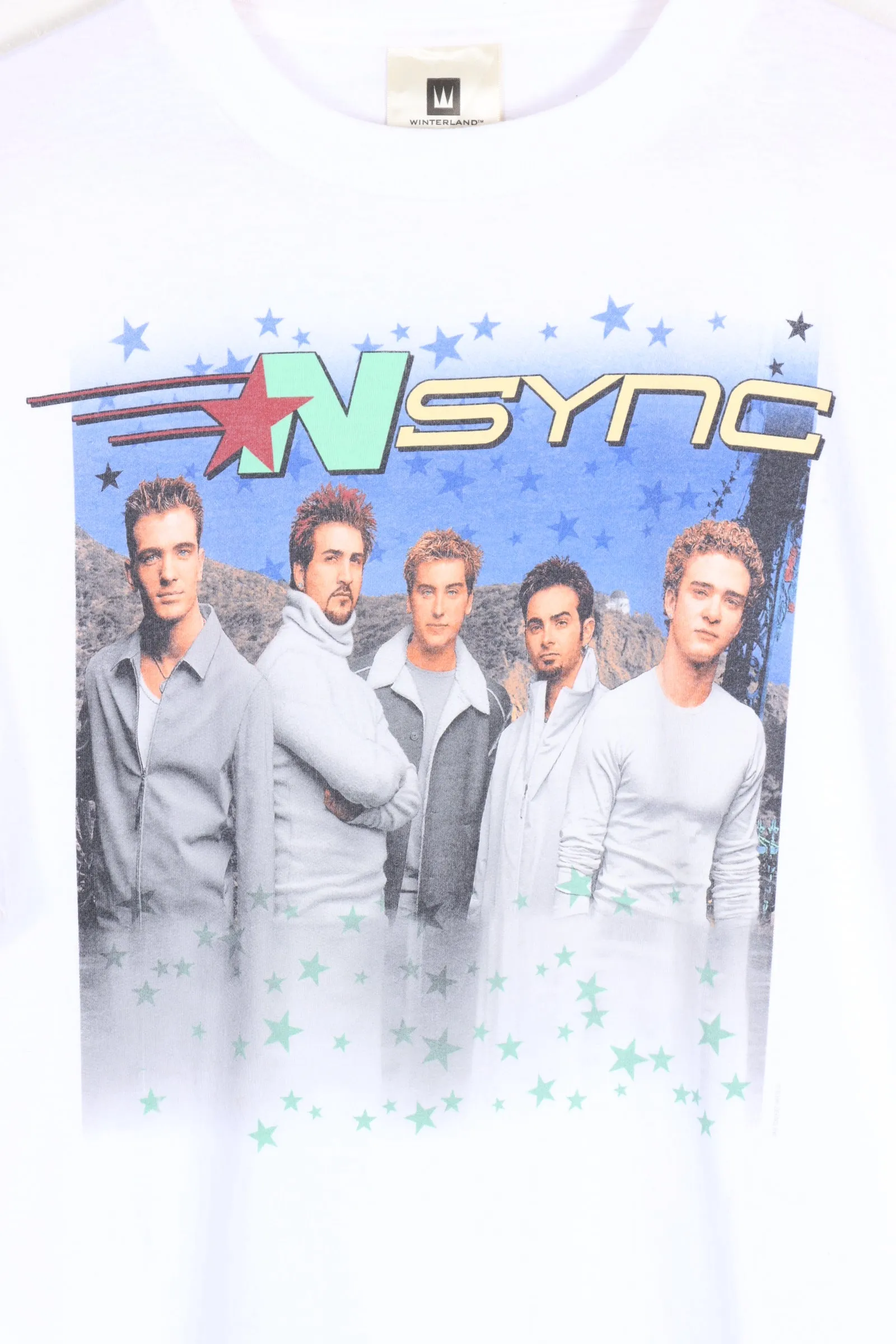 NSYNC Colourful Front & Back Music Band Tee (L)