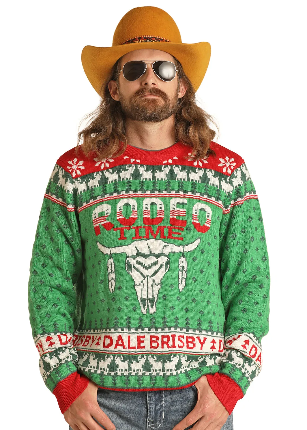 Panhandle Slim Unisex Green Dale Ugly Sweater