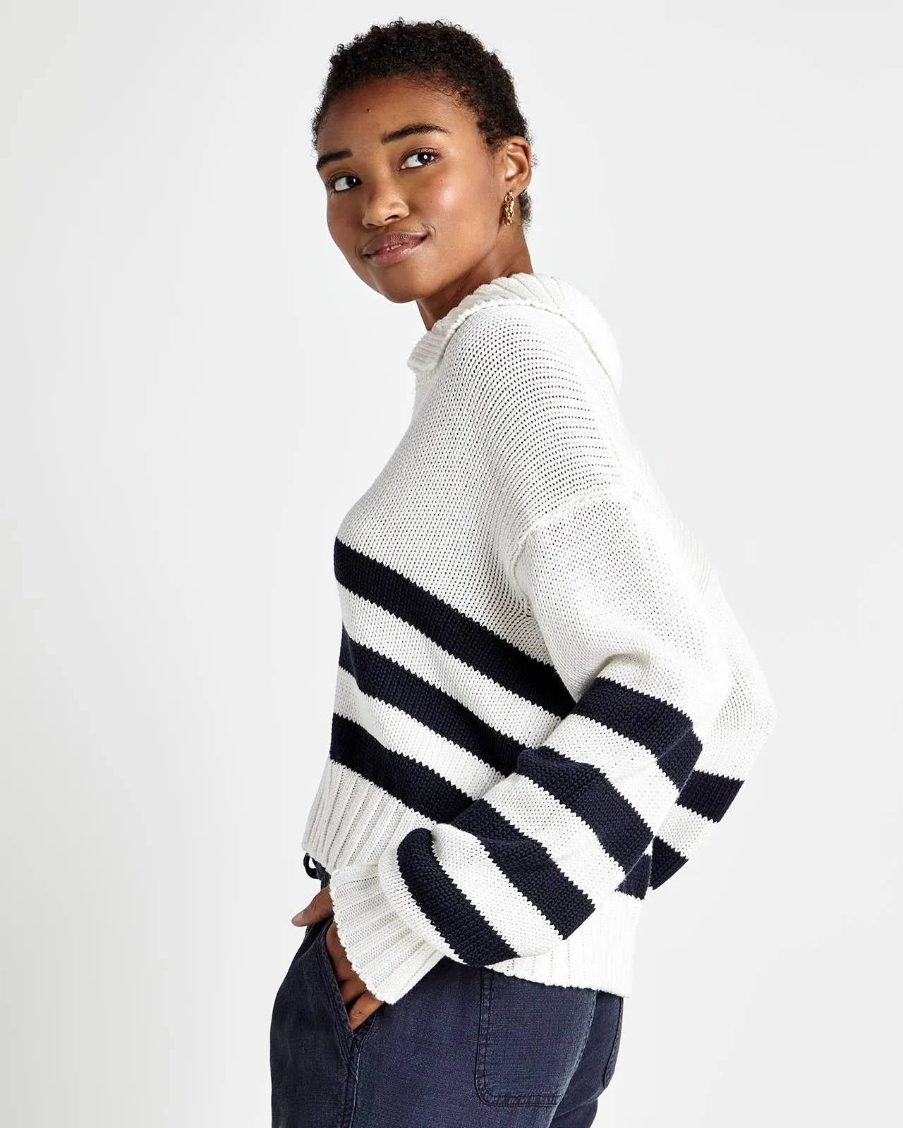 Parker Polo Stripe Sweater