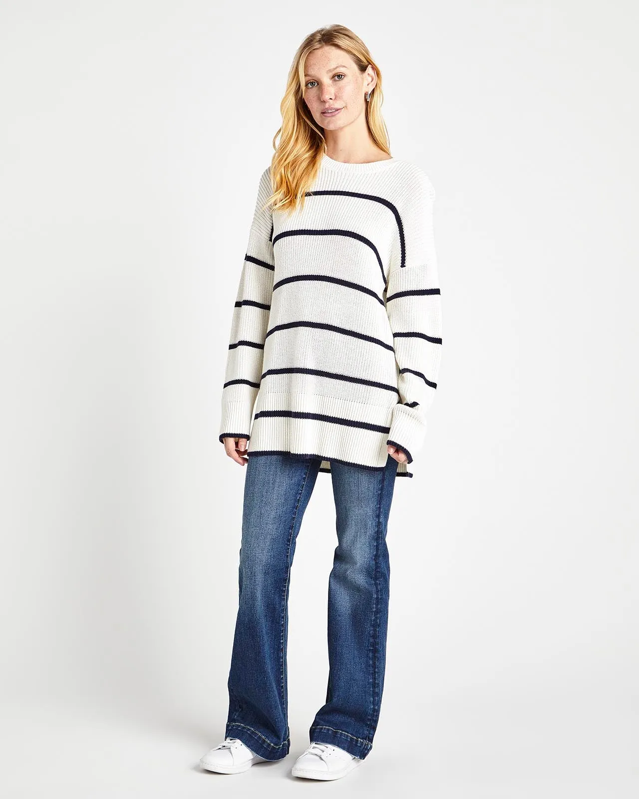 Parker Stripe Crew Sweater