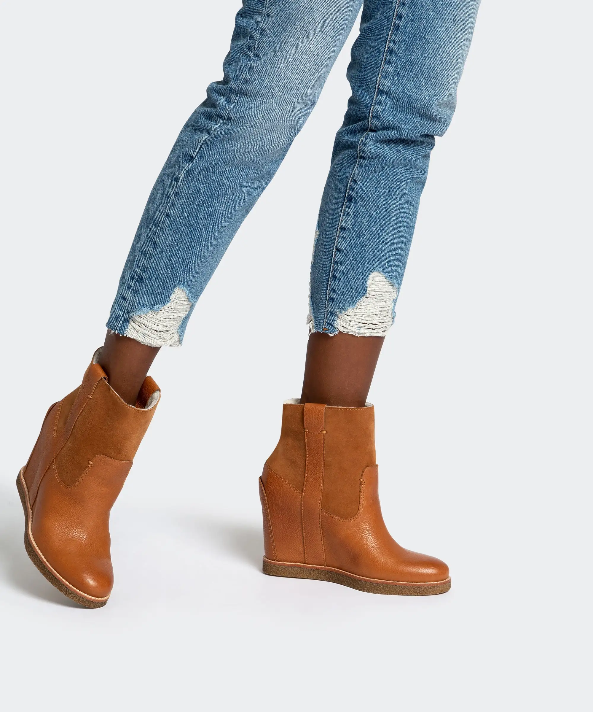 PAVLOS BOOTIES COGNAC re:vita