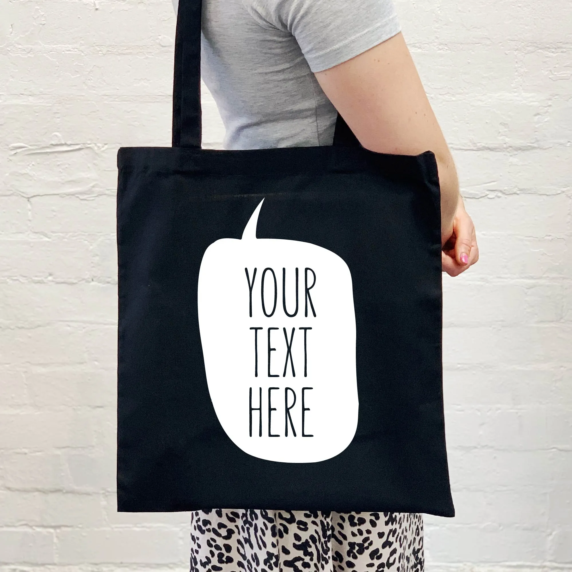 Personalised Speech Bubble Tote Bag