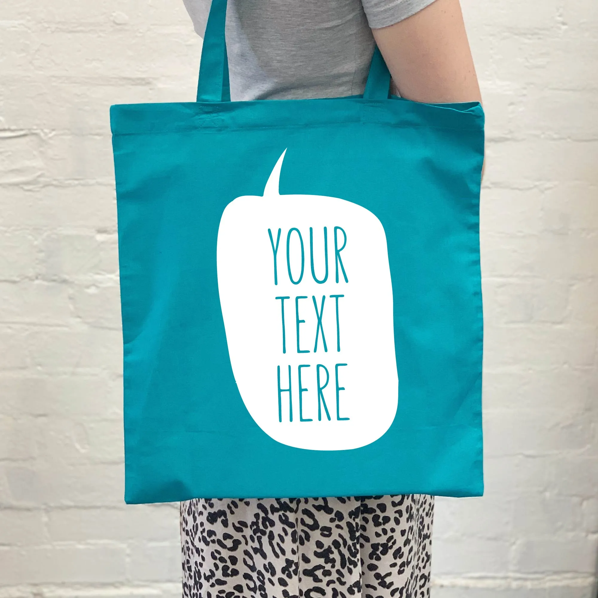 Personalised Speech Bubble Tote Bag