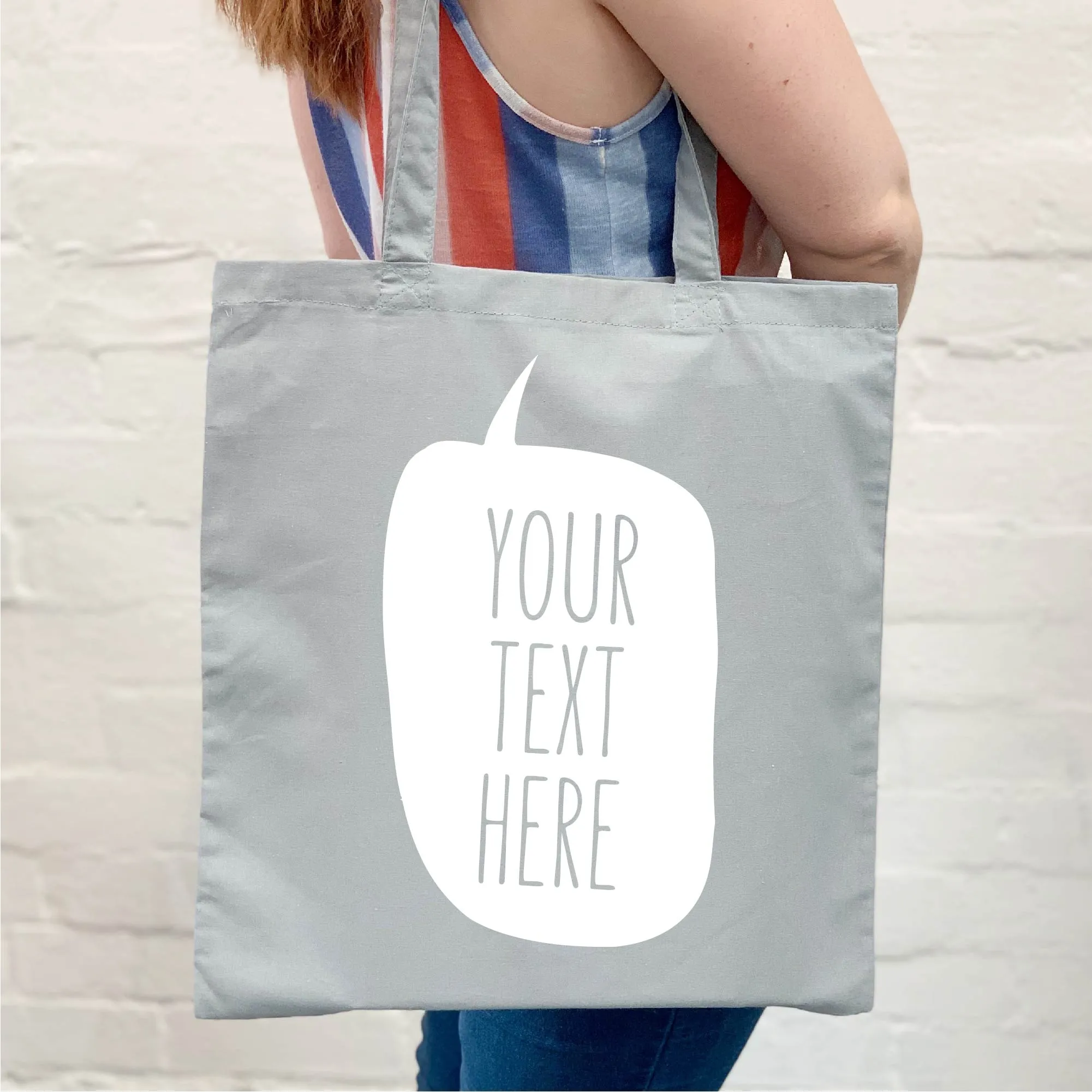 Personalised Speech Bubble Tote Bag