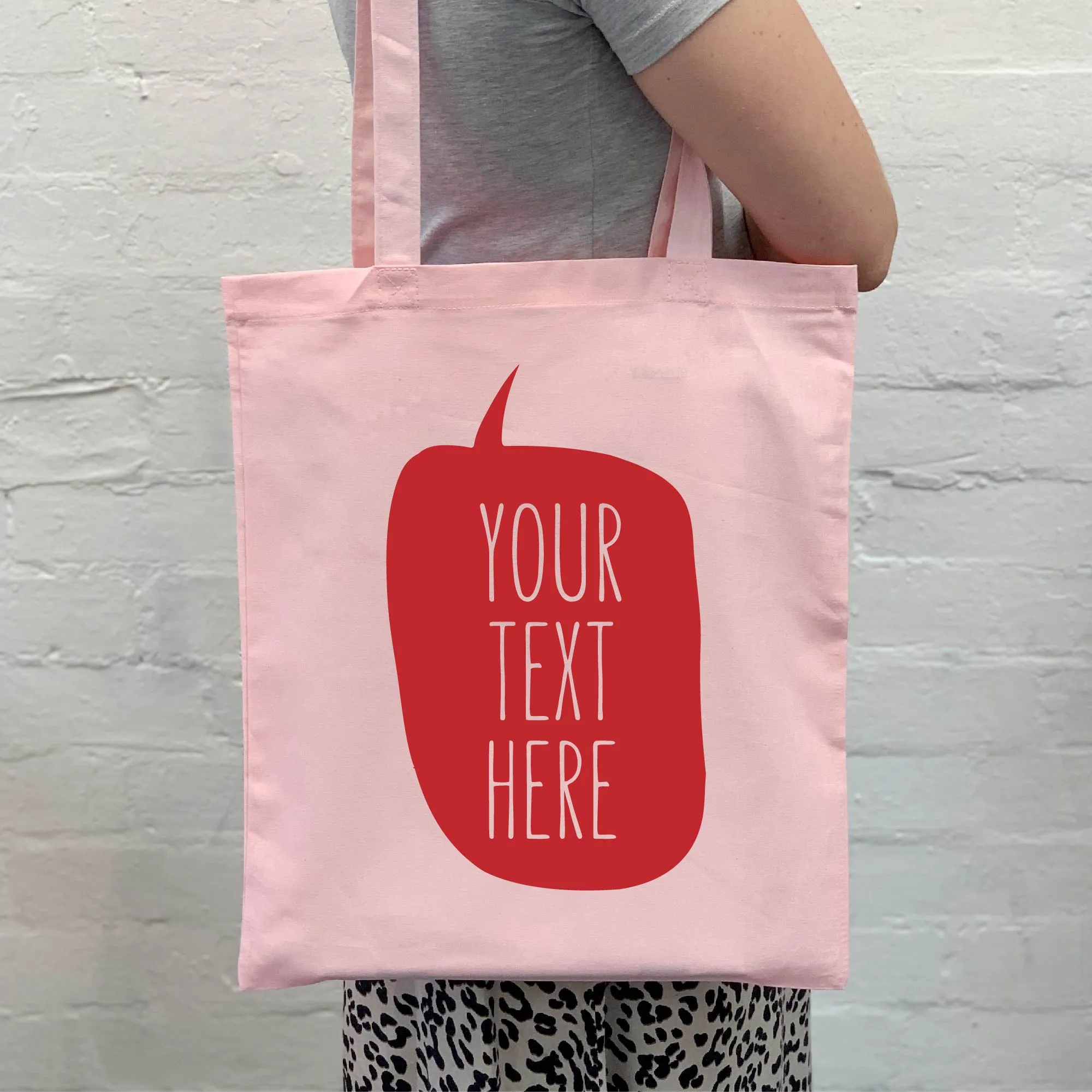 Personalised Speech Bubble Tote Bag