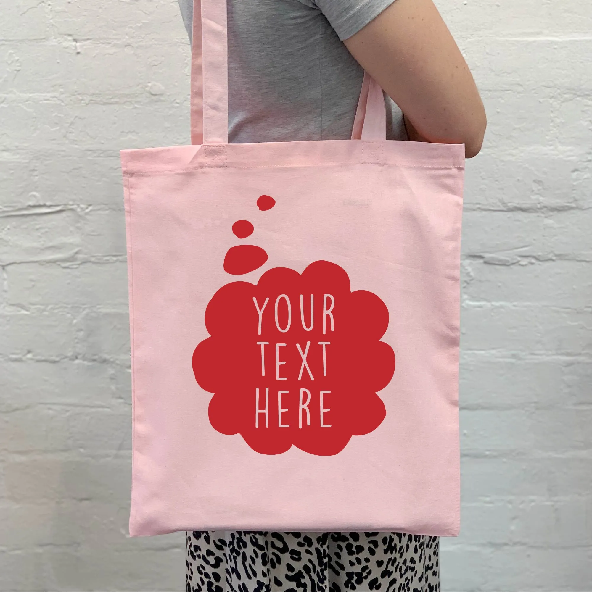 Personalised Thought Bubble Tote Bag