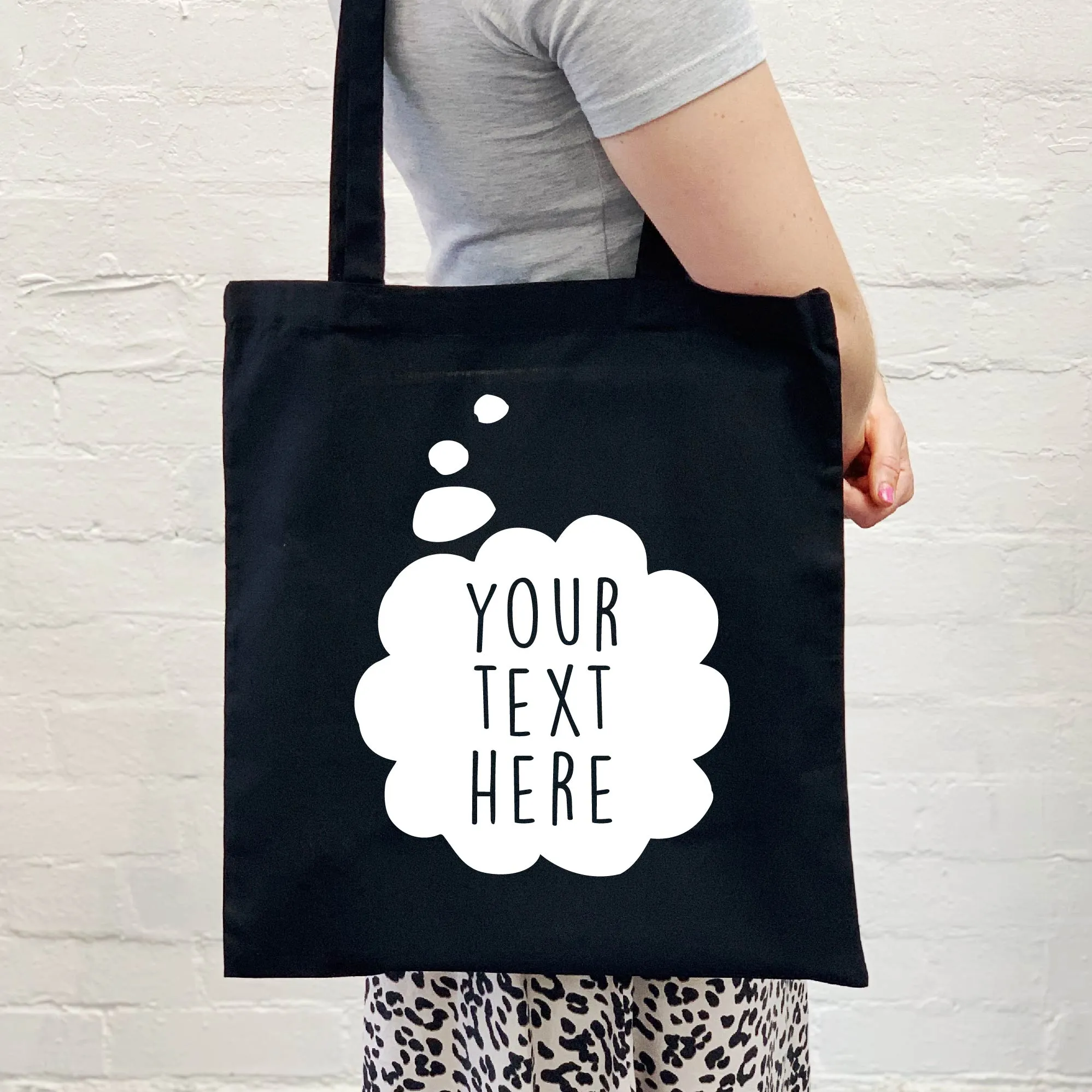 Personalised Thought Bubble Tote Bag