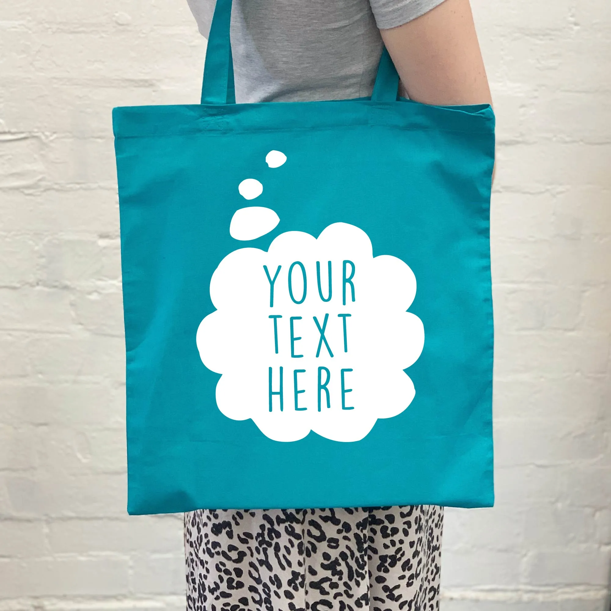 Personalised Thought Bubble Tote Bag