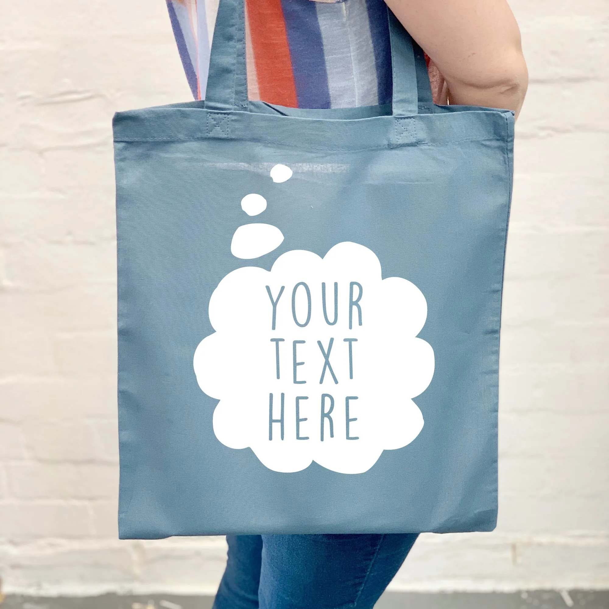 Personalised Thought Bubble Tote Bag