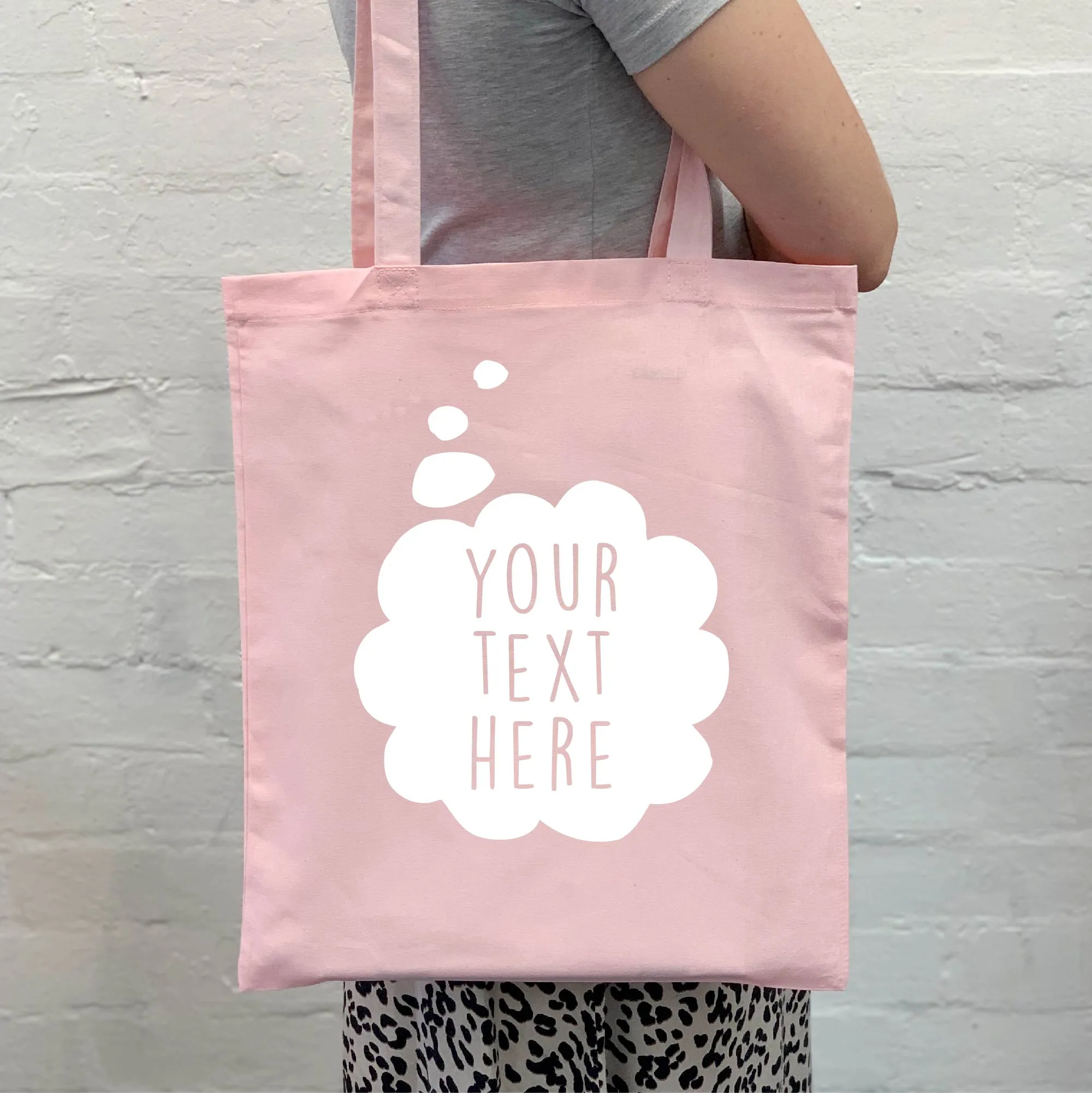 Personalised Thought Bubble Tote Bag