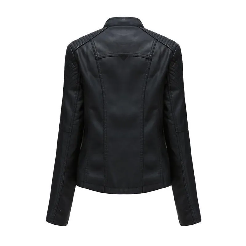 Punk Leather Jacket For Women