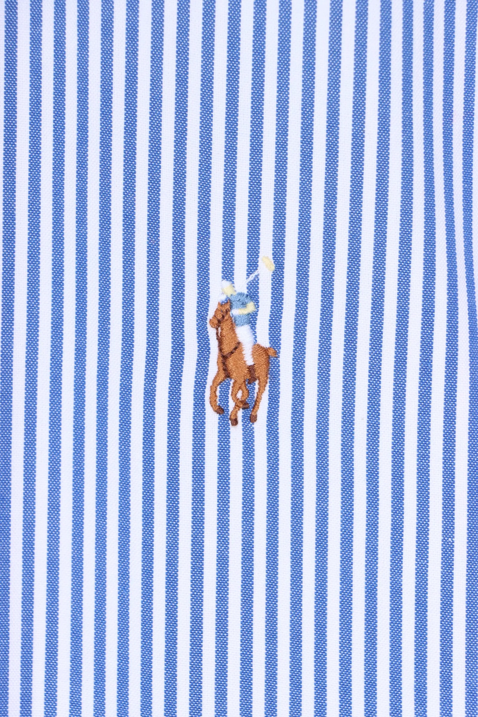 RALPH LAUREN 'Yarmouth' Blue Striped Button Up Shirt (2XL)