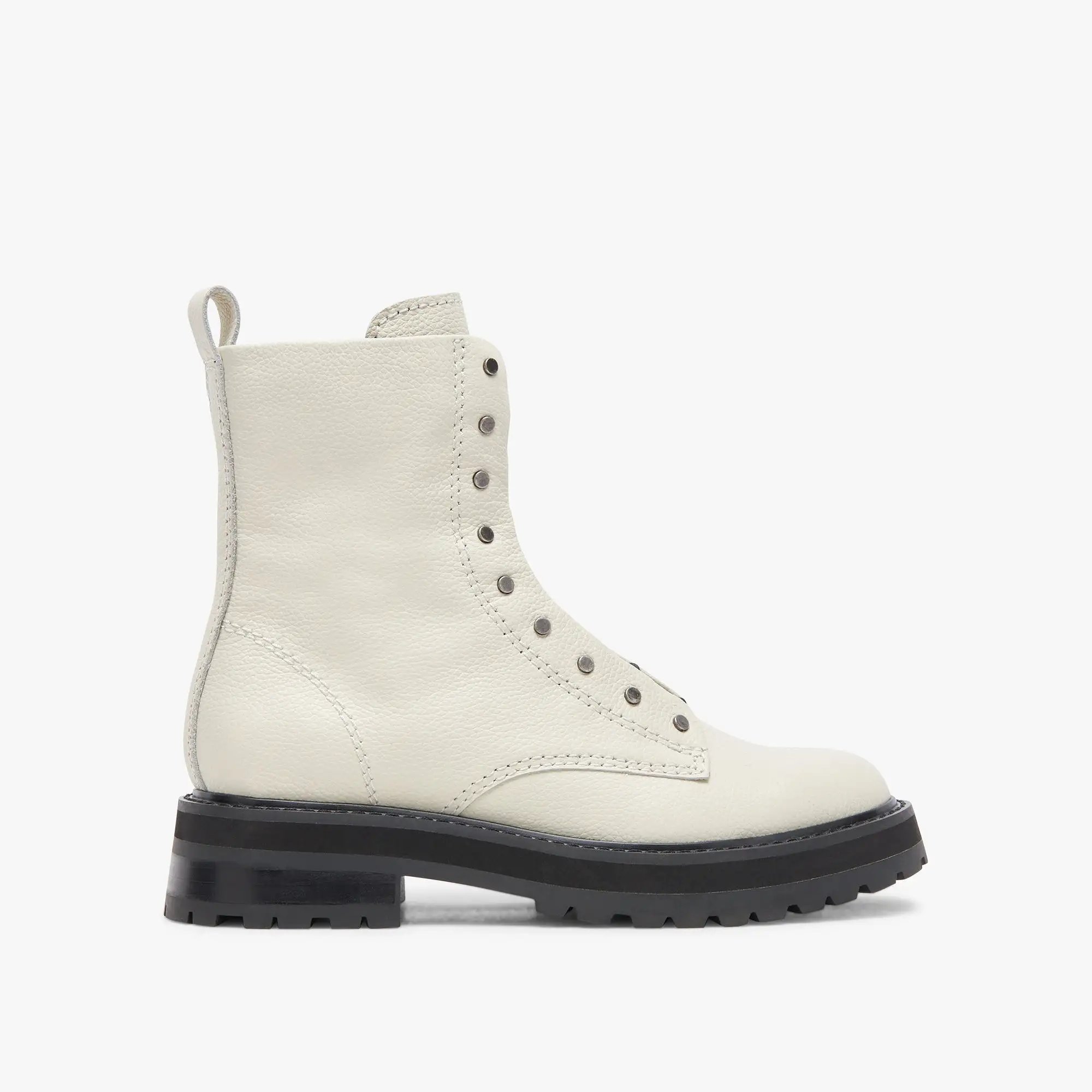 RANIER BOOTS OFF WHITE LEATHER - re:vita