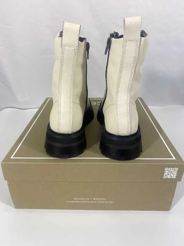 RANIER BOOTS OFF WHITE LEATHER - re:vita