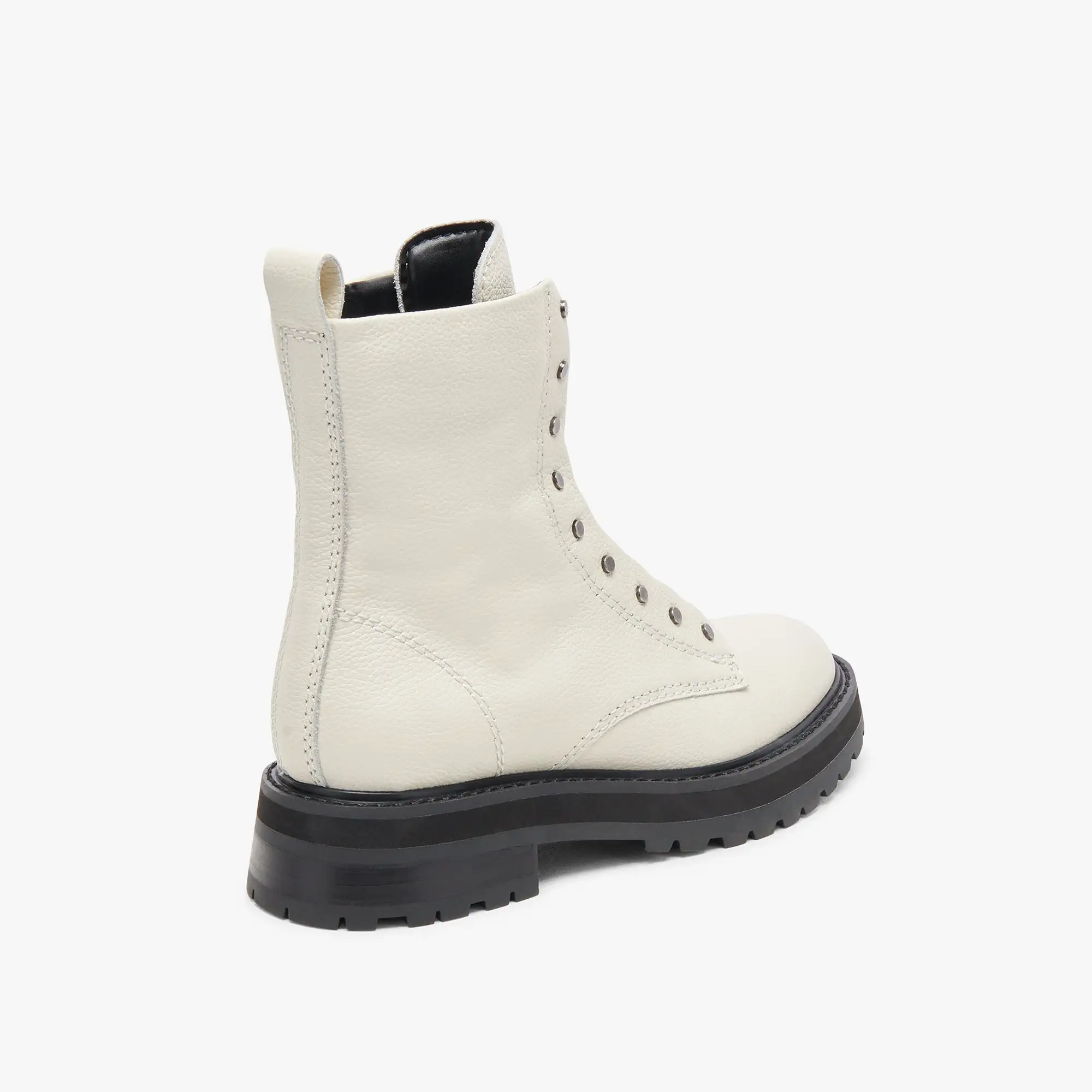 RANIER BOOTS OFF WHITE LEATHER - re:vita