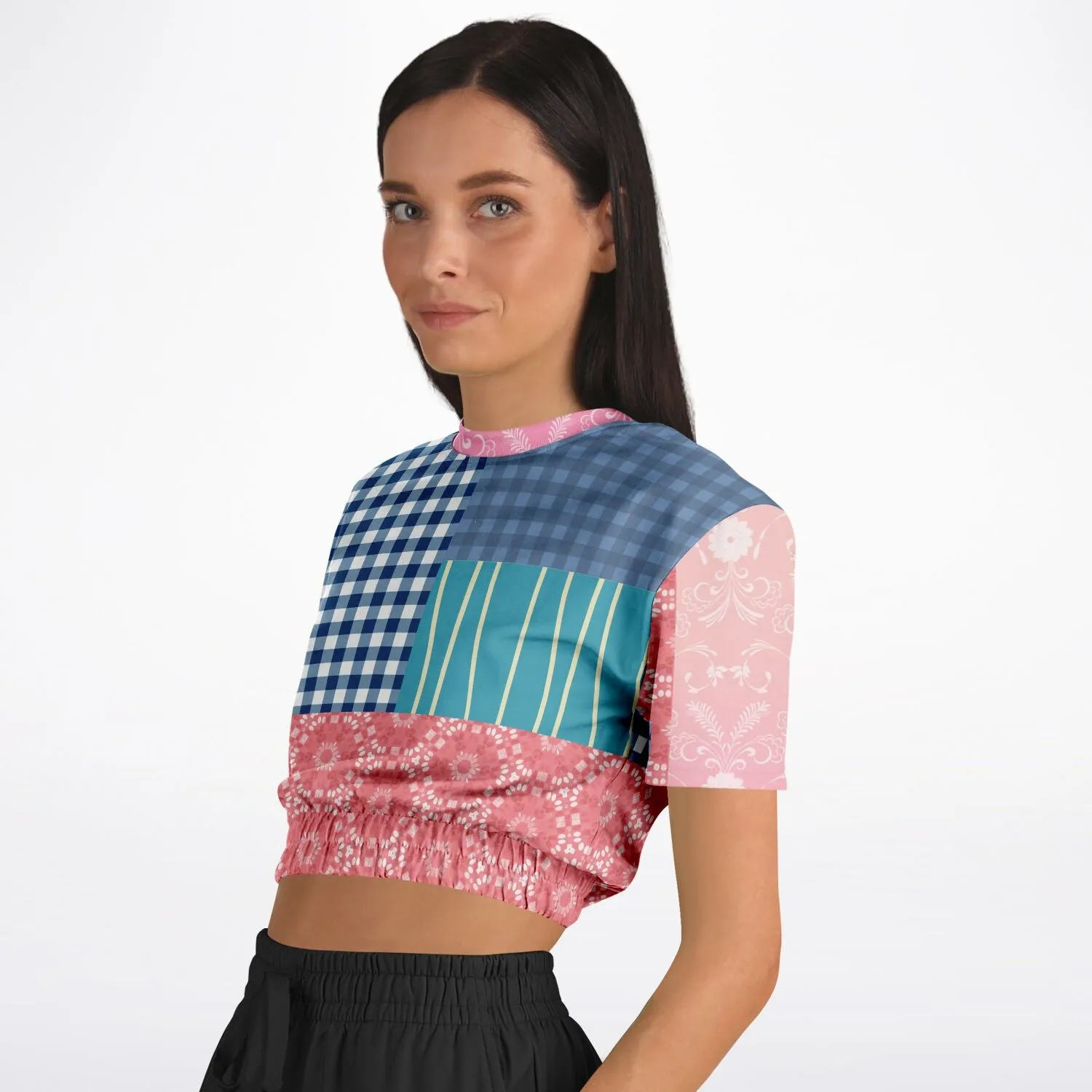 Rehoboth Short Sleeve Cropped Eco-Poly Sweater