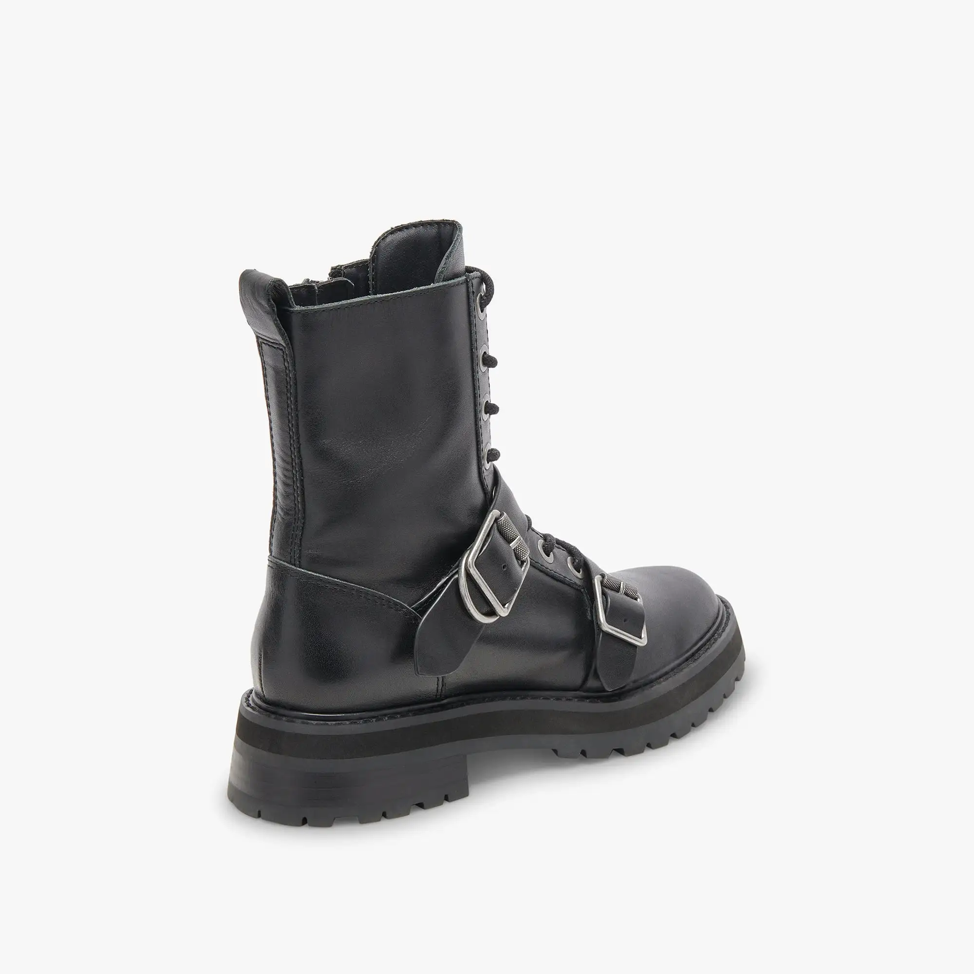 RONSON BOOTS BLACK LEATHER - re:vita