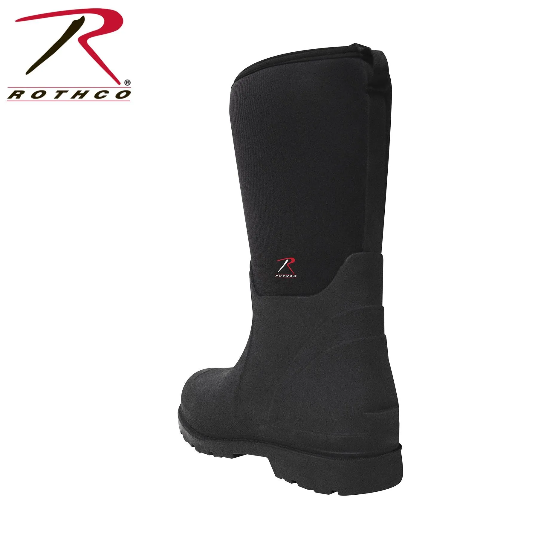 Rothco Waterproof Rubber Boots - Black - 14.5 Inch