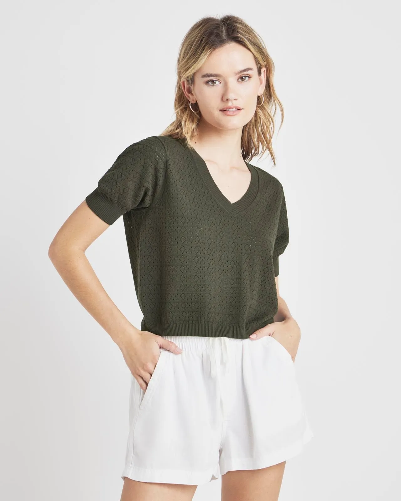 Sadie Short Sleeve Sweater