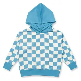 Sense Organics Blue Checker Liam Hoodie