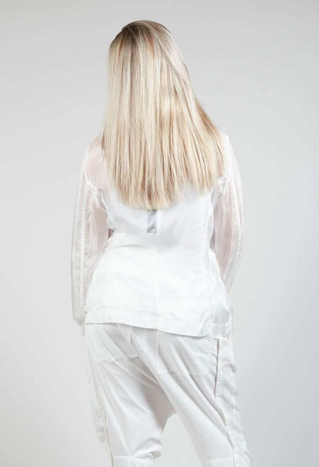 Silk Crease Jacket in Starwhite