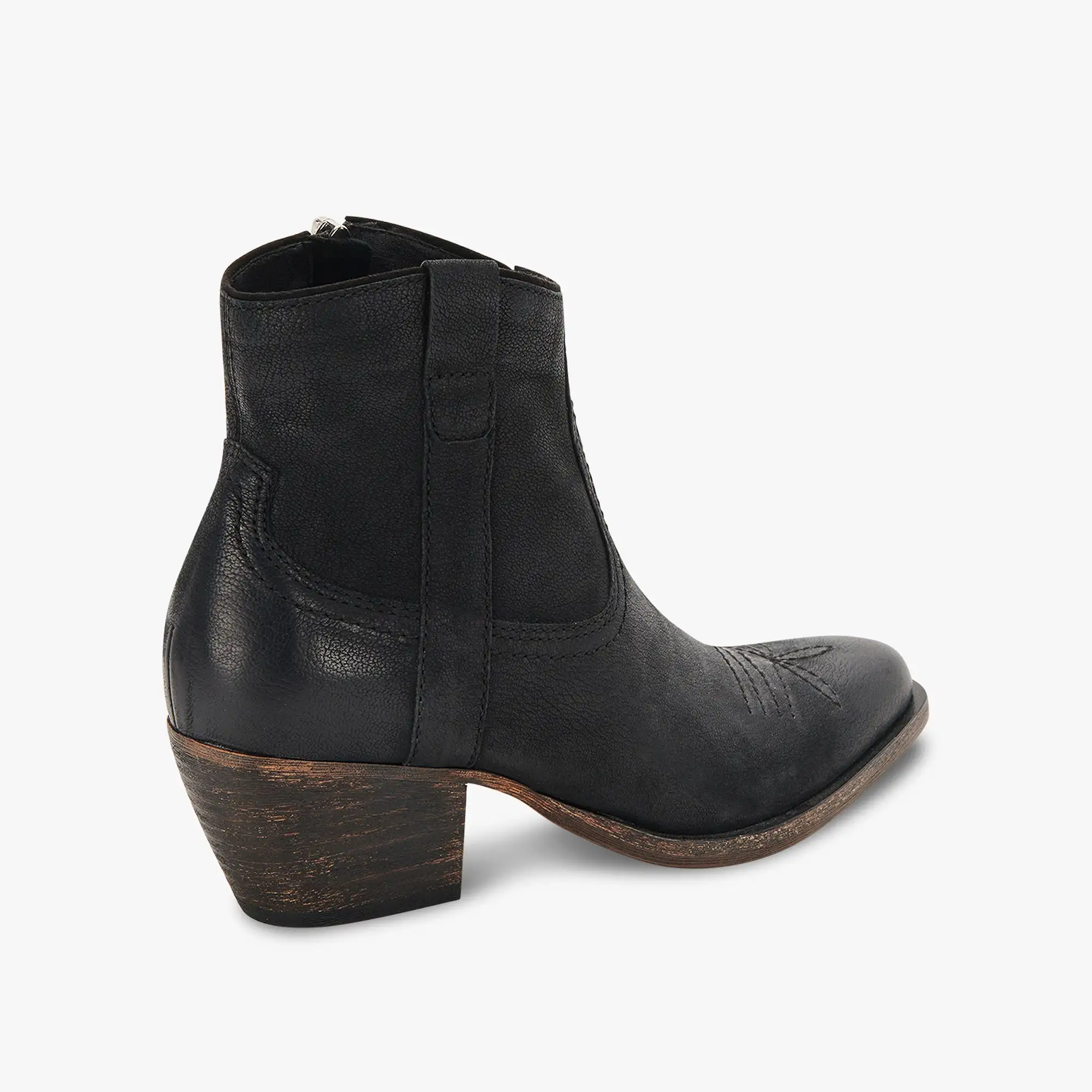 SILMA BOOTIES BLACK LEATHER re:vita