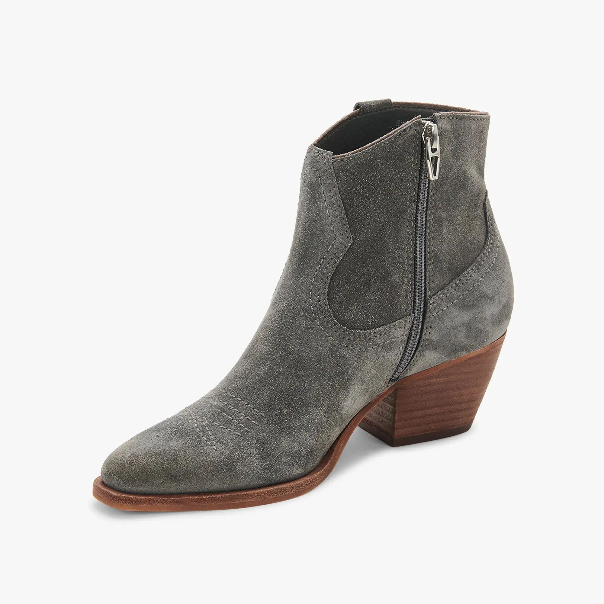 SILMA BOOTIES GREY SUEDE - re:vita