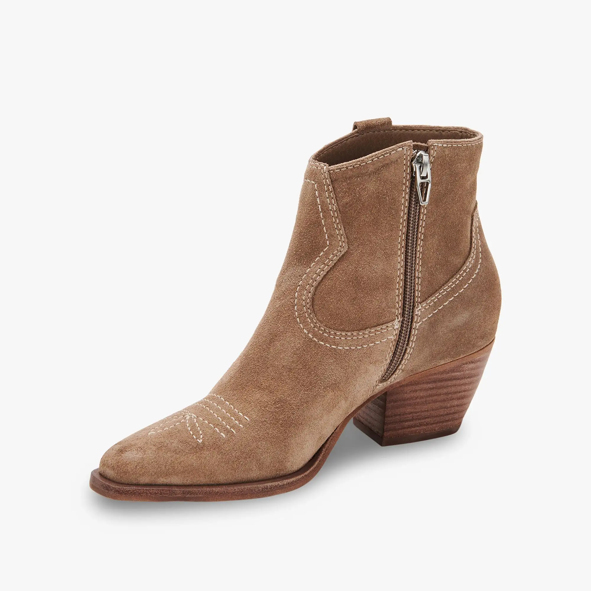 SILMA BOOTIES TRUFFLE SUEDE re:vita