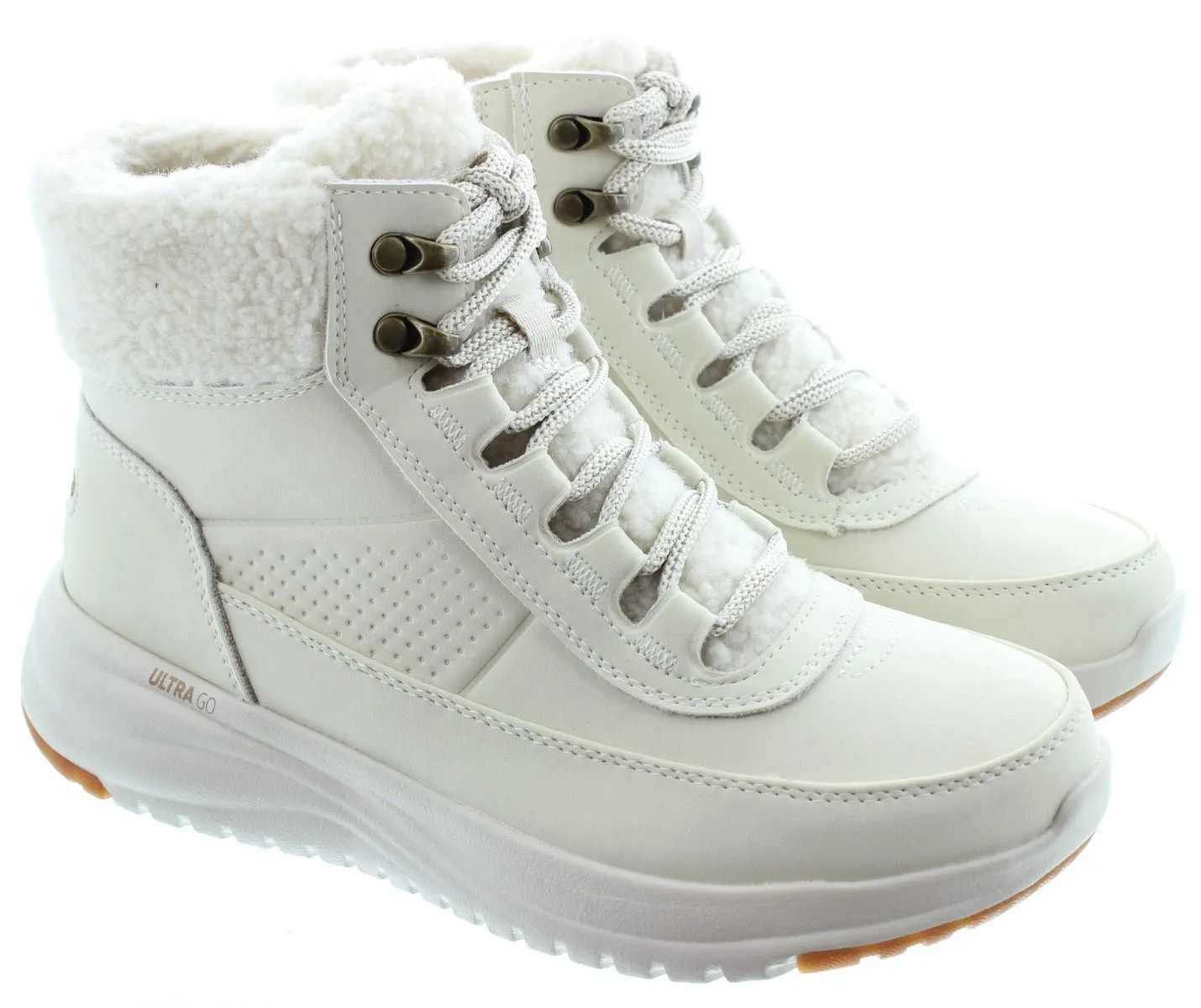 SKECHERS Ladies 144756 Stellar Waterproof Boots In Natural