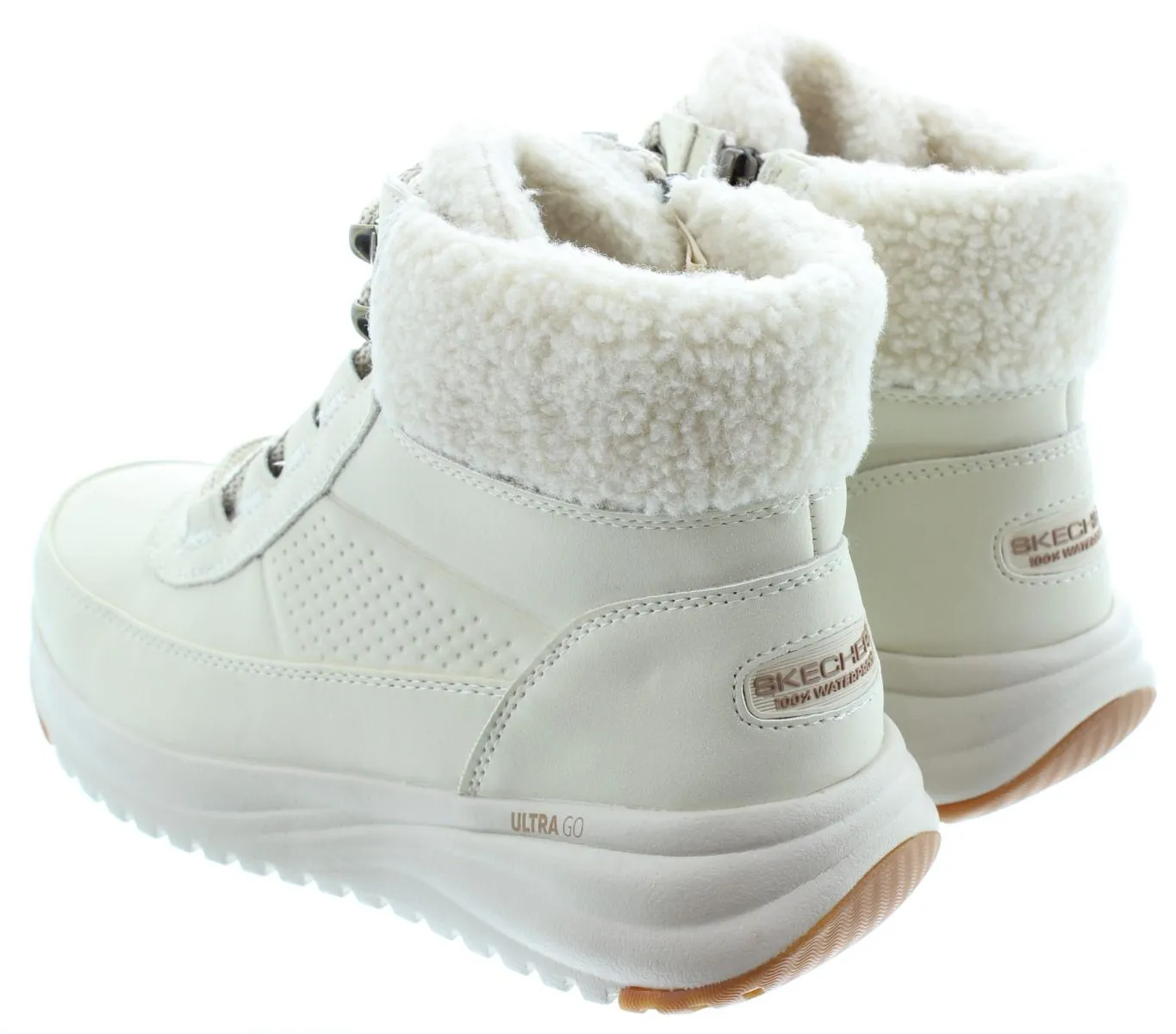 SKECHERS Ladies 144756 Stellar Waterproof Boots In Natural