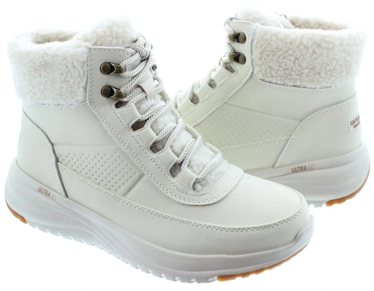 SKECHERS Ladies 144756 Stellar Waterproof Boots In Natural