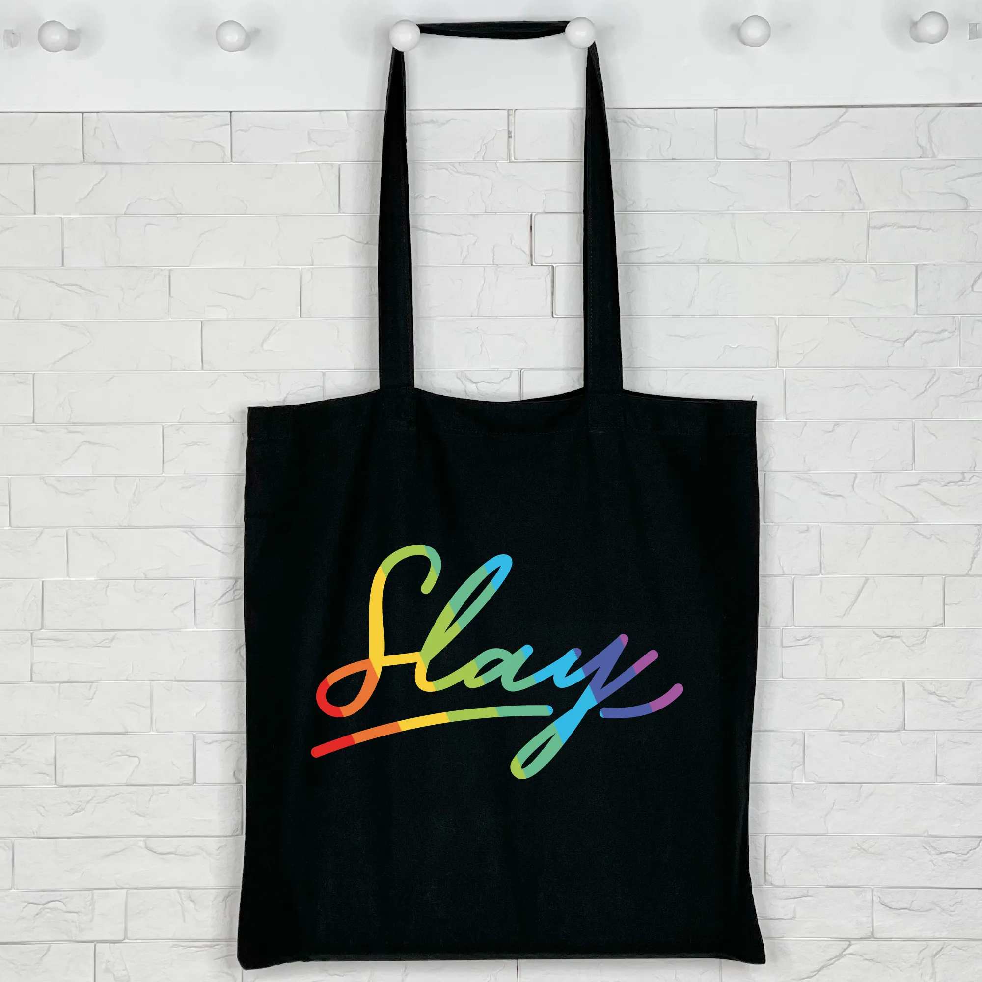 Slay Rainbow LBGT Tote Bag