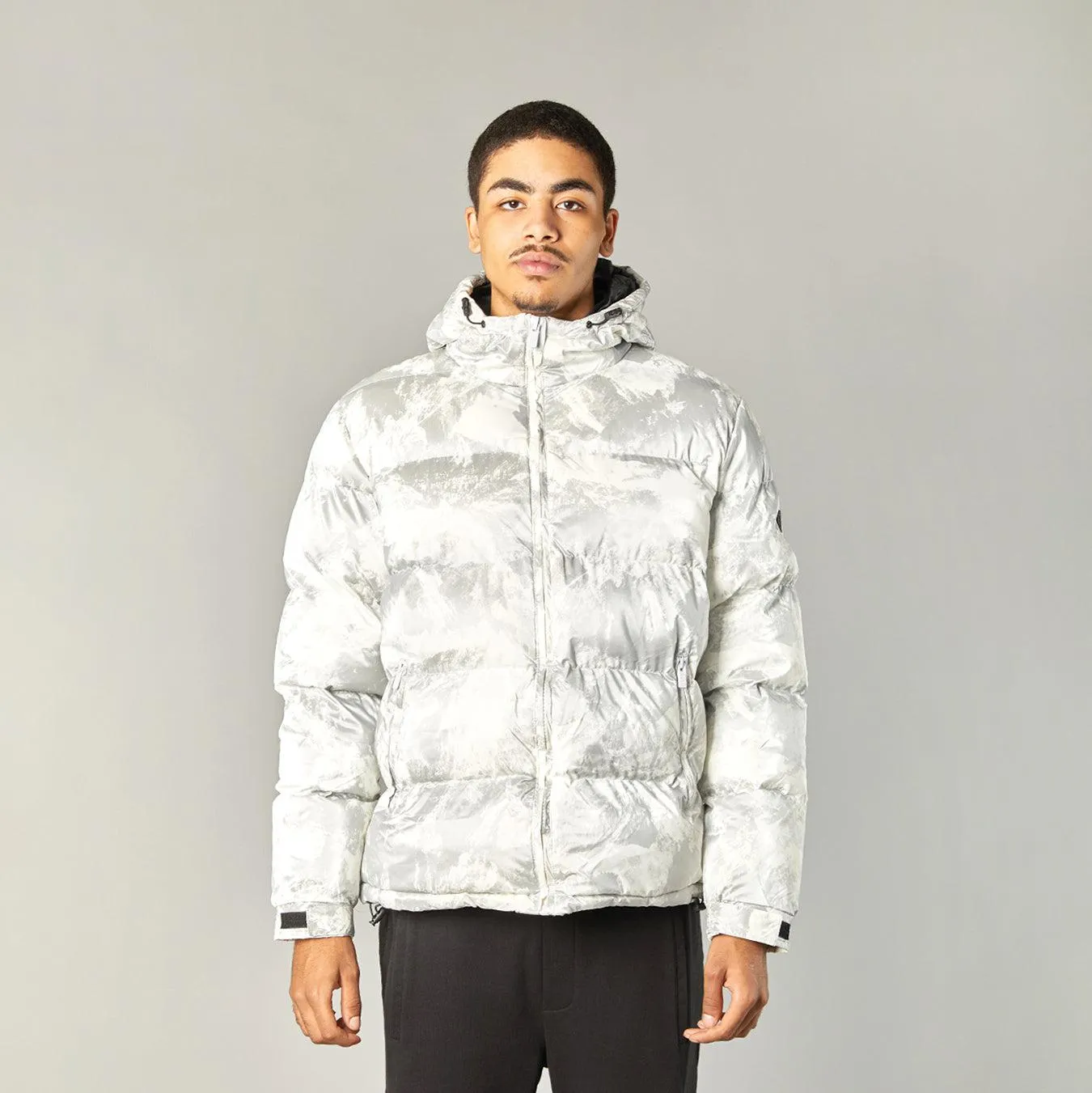 SMOG PUFFER JACKET - STONE GREY